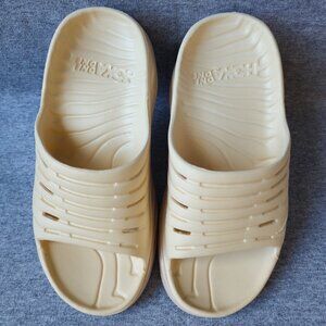 HOKA ONE ONE Women's Cream Ora Recovery Slides Size 6 Comfortable Soft Support